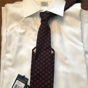 Polo Ralph Lauren Navy Patterned Wool Necktie